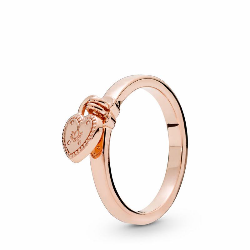 Pandora Rose™ Love Lock Stackable Ring Ireland - Pandora Rose - 196208JVZ